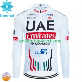 Maillot Cyclisme Hiver Thermal Fleece Uae Emirates 2024